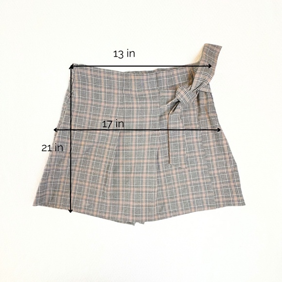 Zara Girls Skorts | Plaid | Size 13-14Y (164cm) - Picture 4 of 4